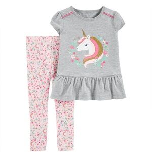 3/$30 NWT Carter’s Unicorn 2-piece Set Size 6M